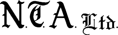 N.T.A. Ltd. logo in blackletter font